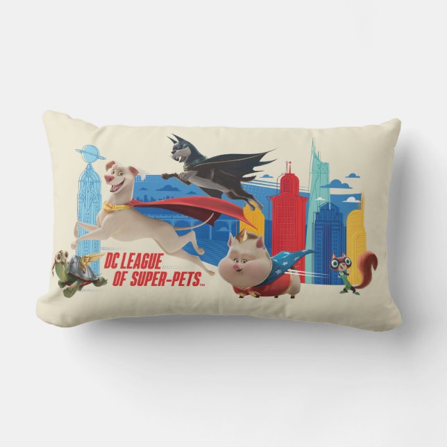 Coussin Rectangle Super-Animaux de patrouille Metropolis (Recto)