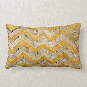 Coussin Rectangle Superbe cool chevron zigzag motif marbre de bois