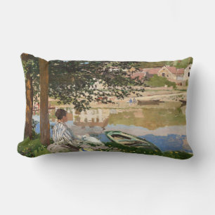 Coussin Rectangle Sur la rive de la Seine par Monet