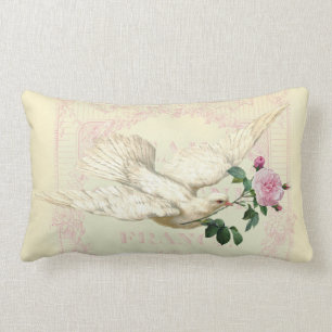 Coussin Rectangle Sur les ailes d'une colombe