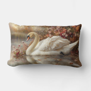 Coussin Rectangle Swan Pastel Autumn Foliage Peinture