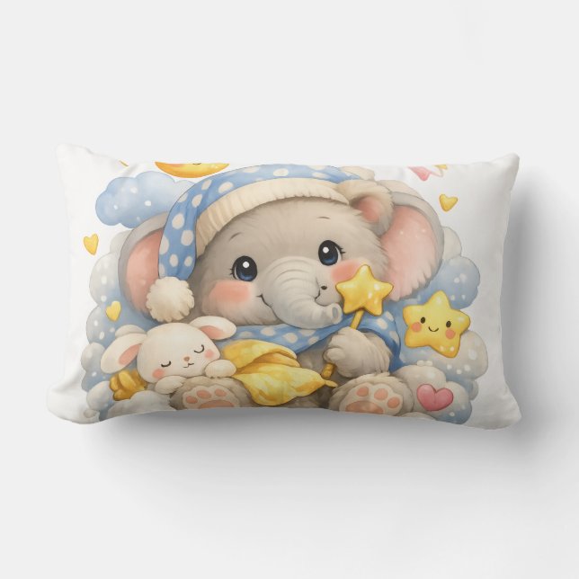 Coussin Rectangle Sweet Dreams Elephant Pillow  (Recto)