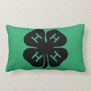 Coussin Rectangle Symbole : club 4-H