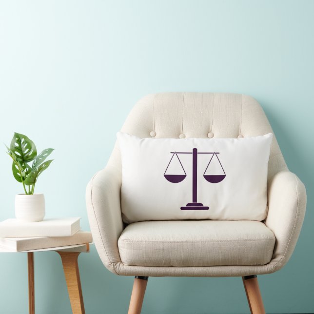 Coussin Rectangle Symbole des services juridiques de la balance de l (Chaise)