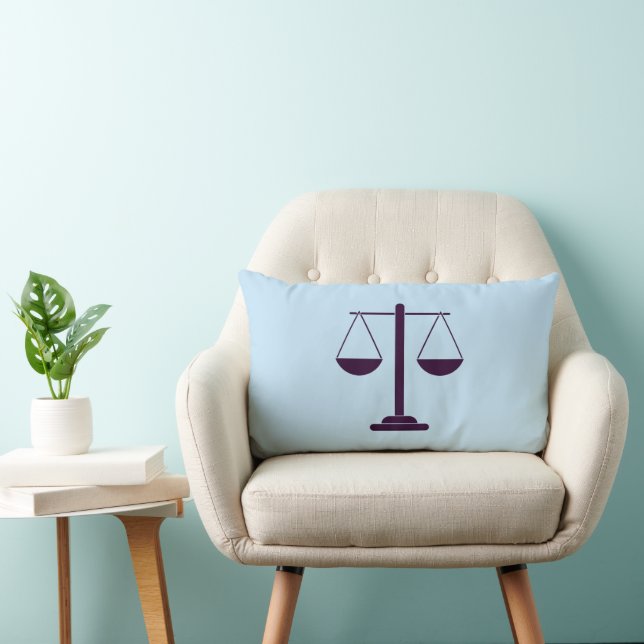 Coussin Rectangle Symbole des services juridiques de la balance de l (Chaise)