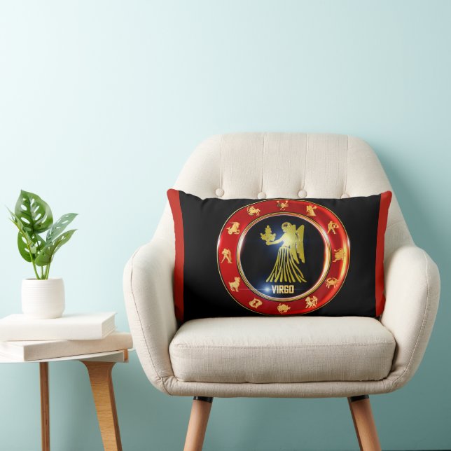 Coussin Rectangle SYMBOLE Zodiaque Virgo Astrologie (Chaise)