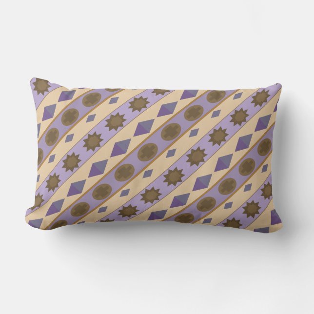 Coussin Rectangle SYMBOLES bleu (Recto)