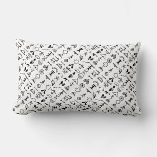 Coussin Rectangle Symboles d'images amérindiens