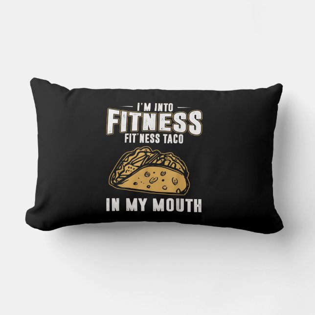 Coussin Rectangle T-shirt Funny Gym Fitness (Recto)