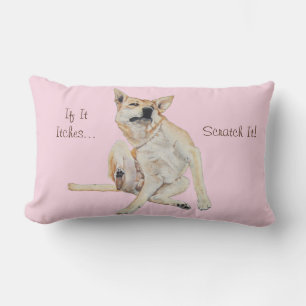 Coussin Rectangle tableau à gratter avec un slogan drôle