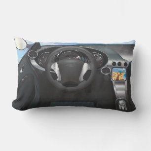 Coussin Rectangle Tableau de bord de voiture de sport