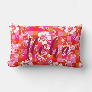 Coussin Rectangle Tableau de contrôle Hibiscus Hawaii Floral Aloha
