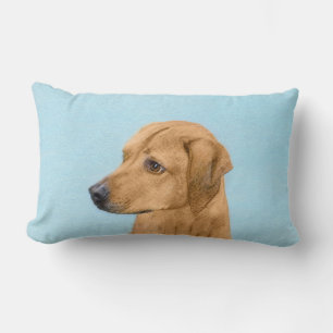 Coussin Rectangle Tableau Rhodesian Ridgeback - Art Chien original