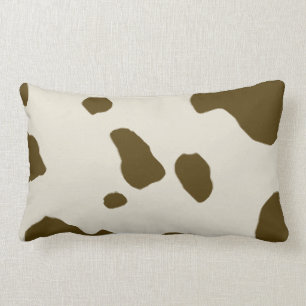 Coussin Rectangle Taches Brown de vache à poster de animal