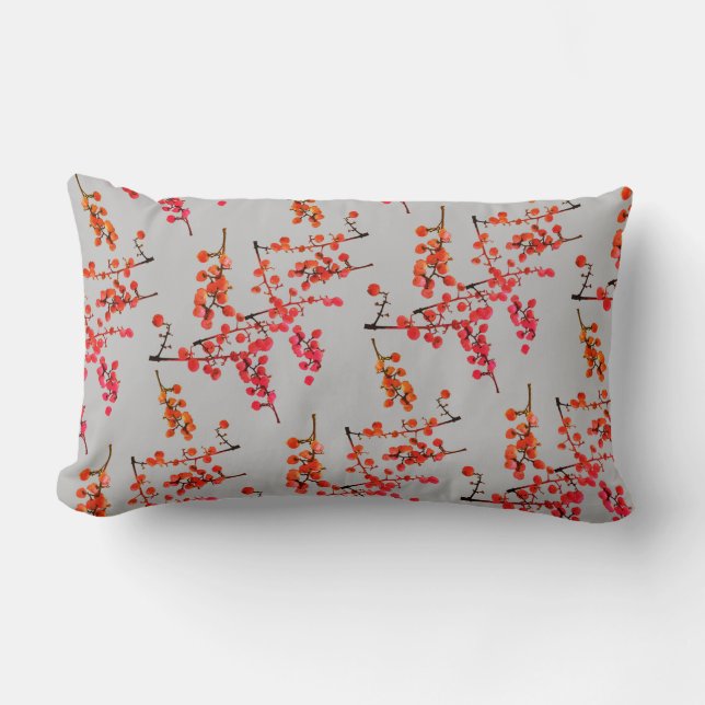 Coussin Rectangle Taie d'oreiller à motif de fruits de l'arbre à poi (Recto)