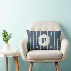 Coussin Rectangle Taie d'oreiller personnalisée avec noeud de corde