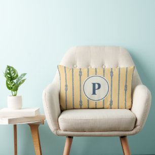 Coussin Rectangle Taie d'oreiller personnalisée avec noeud de corde