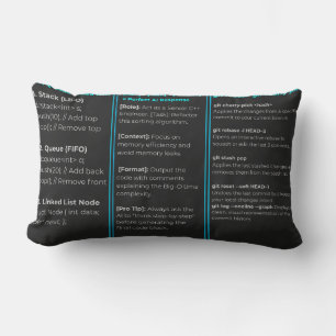 Coussin Rectangle Tapis de bureau sombre pour développeur full-stack