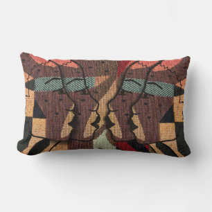 Coussin Rectangle Tapisserie africaine