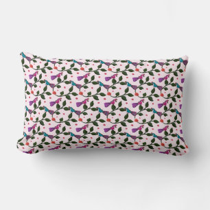 Coussin Rectangle Tapisserie Motif Sans Fin Floral Oiseau Coloré