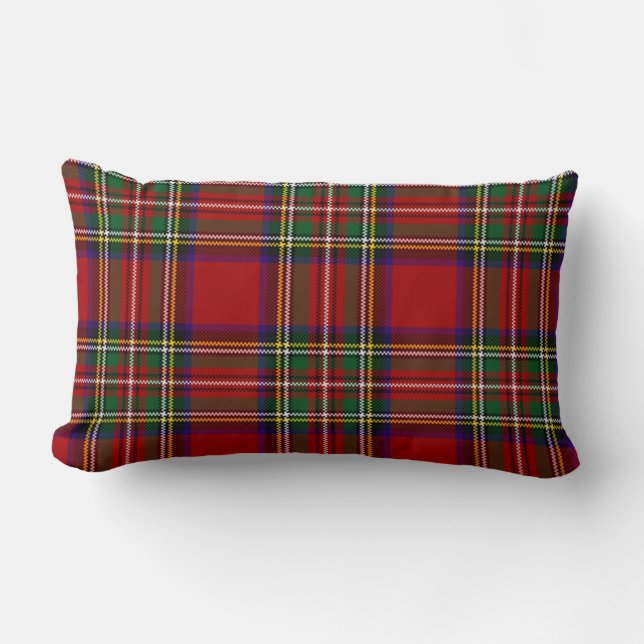 Coussin Rectangle Tartan de stadier PixDezines (Recto)