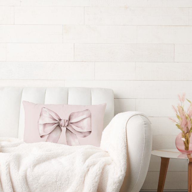 Coussin Rectangle Tasse de café, élégant monogramme de script, girly (Canapé)