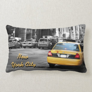 Coussin Rectangle Taxi de jaune de rue de New York City