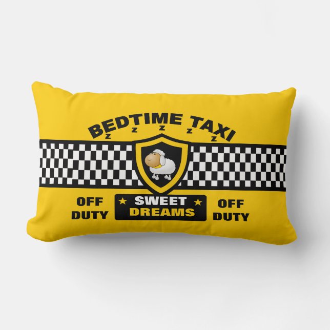 Coussin Rectangle Taxi de nuit (Recto)