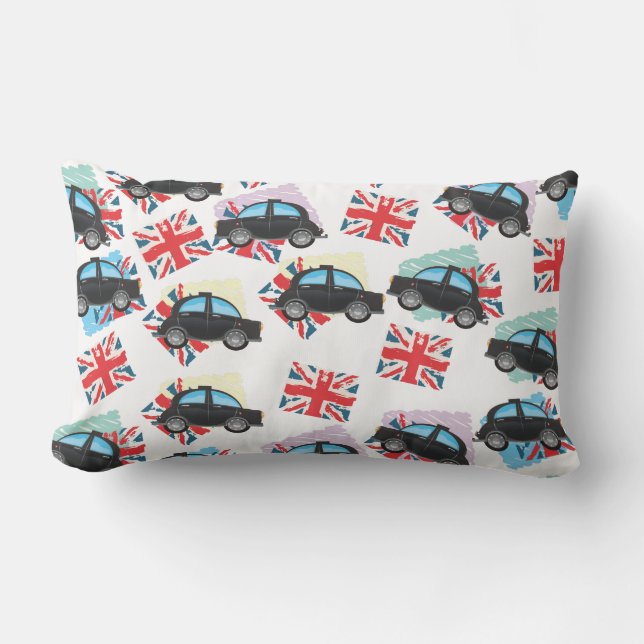 Coussin Rectangle taxi noir (Recto)