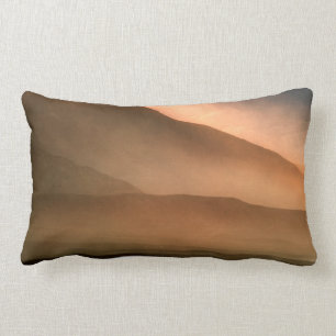 Coussin Rectangle Tempête de sable aux dunes de sable de mesquite,