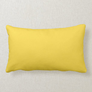 Coussin Rectangle Tendance jaune citron Couleur Modèle Customisé