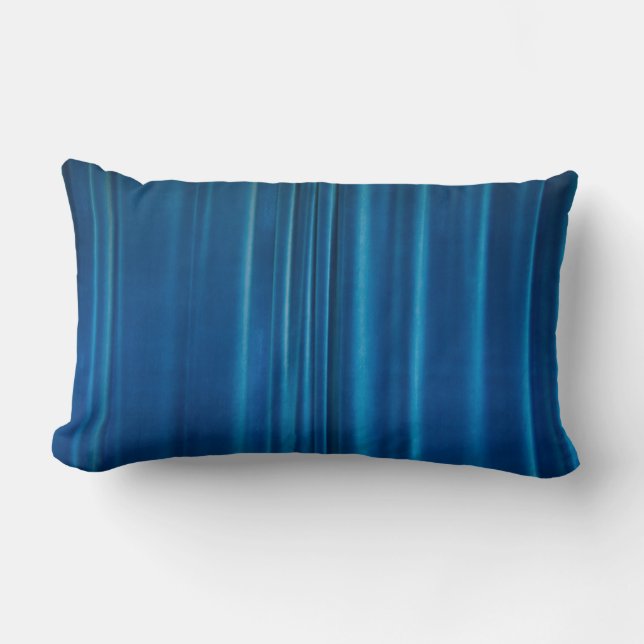 Coussin Rectangle tentures bleues (Recto)