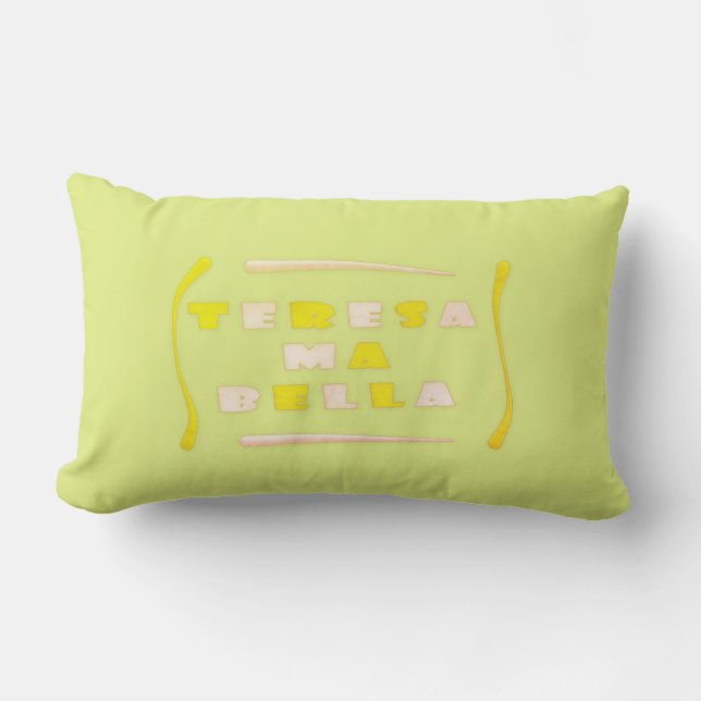 Coussin Rectangle Teresa Bella fait pour ses couleurs mixtes Voiture (Recto)