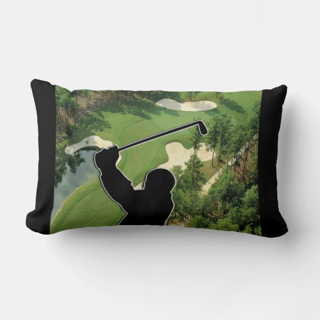 Coussin Rectangle Terrain de golf (Recto)