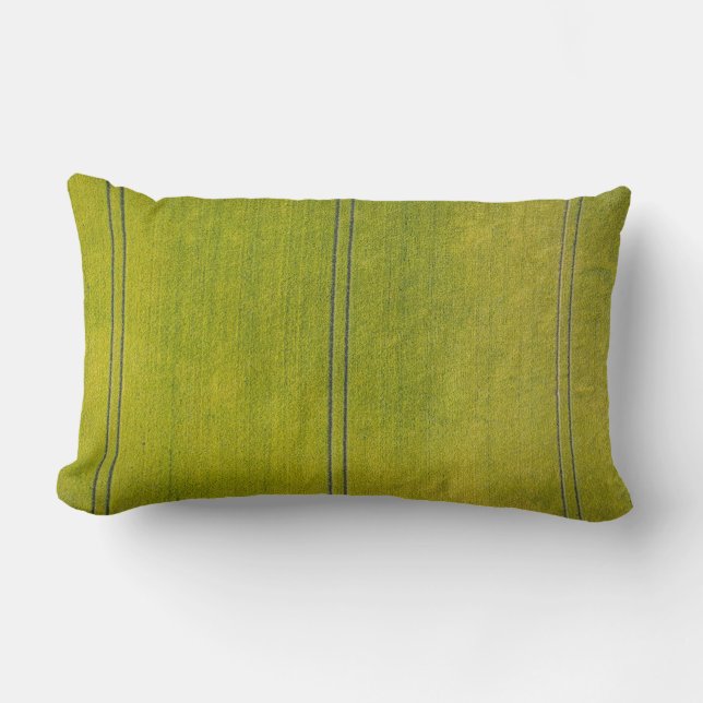 Coussin Rectangle Terrain d'herbe verte (Recto)
