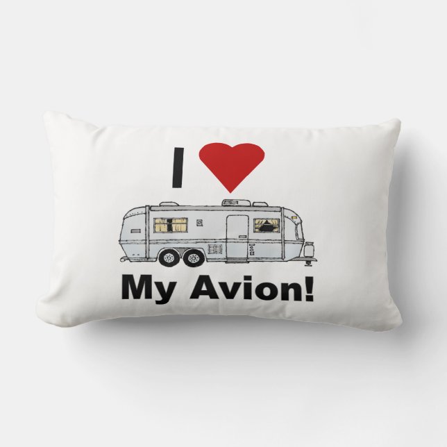 Coussin Rectangle Tête de lit Avion, 53 cm, Réversible (Recto)