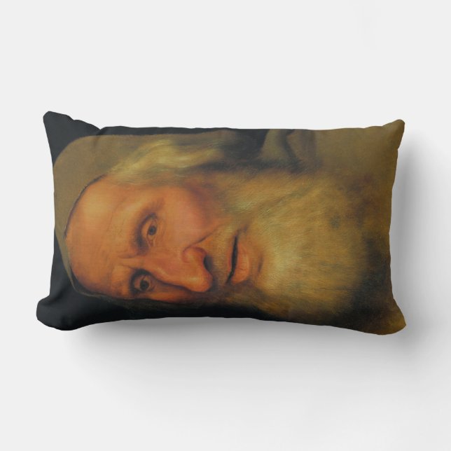 Coussin Rectangle Tête d'un vieil homme (par Quentin Metsys) (Recto)