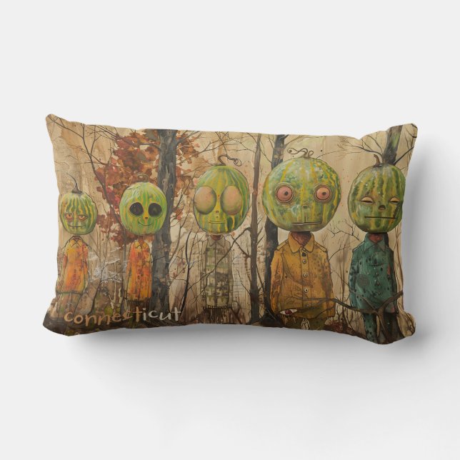 Coussin Rectangle Têtes de melon Jetez l'oreiller V (Verso)