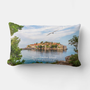Coussin Rectangle Texte personnalisé Monténégro