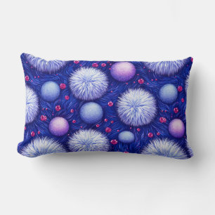 Coussin Rectangle Texture Abstrait avec Orbes Brillantes et Flous