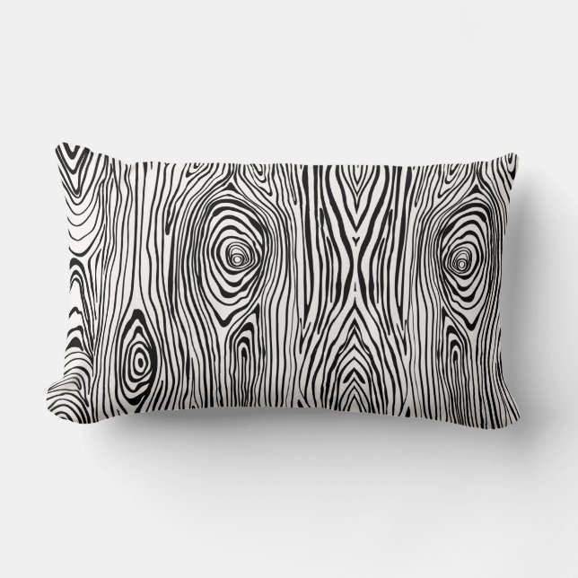 Coussin Rectangle Texture de Bois (Recto)