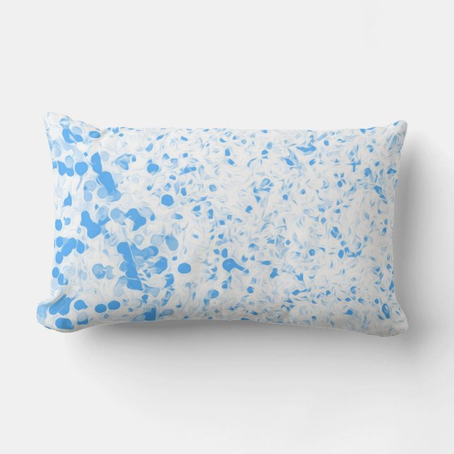 Coussin Rectangle Texture de plaque - Bleu (Recto)