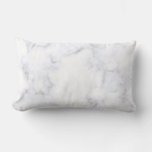 Coussin Rectangle Texture Marbre blanc