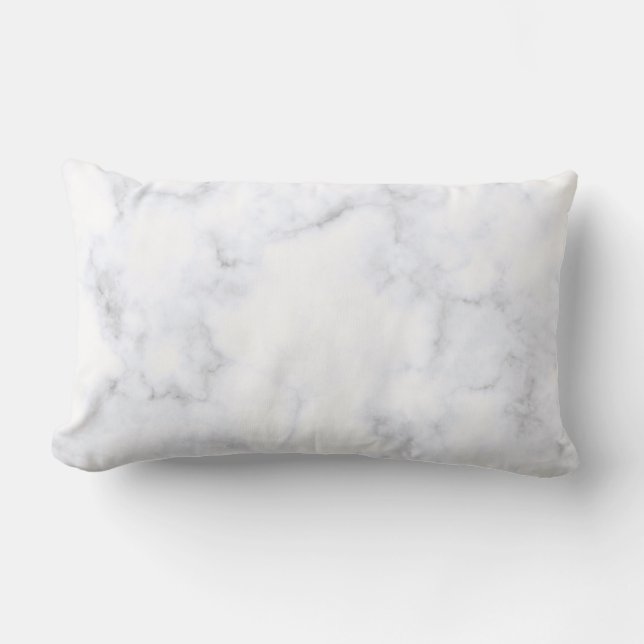 Coussin Rectangle Texture Marbre blanc (Recto)