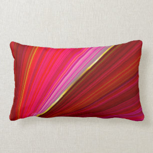 Coussin Rectangle Texture rouge géométrique de gradient abstrait
