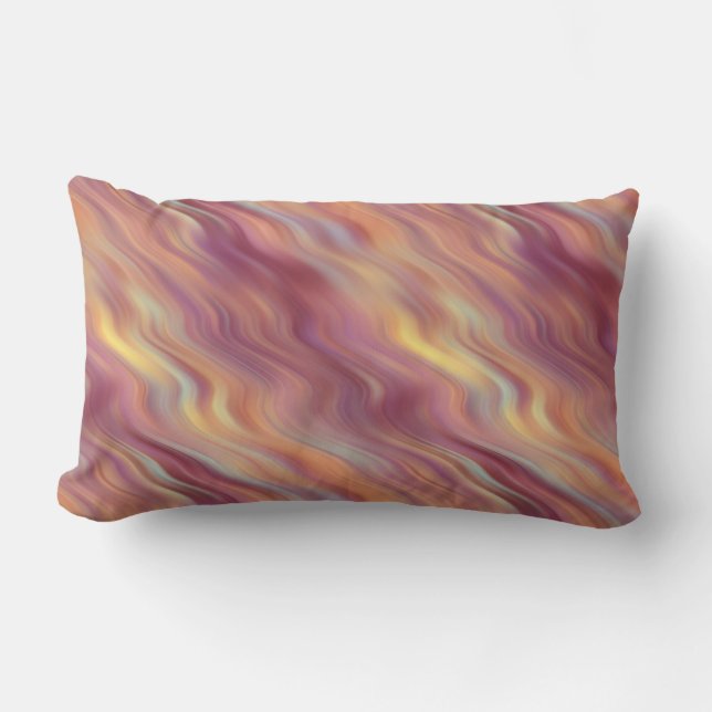 Coussin Rectangle Texture vague de Plumeria exotique (Recto)