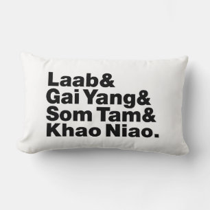 Coussin Rectangle Thai Isaan Street Food