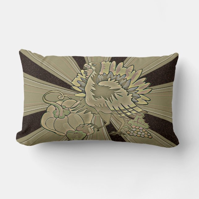 Coussin Rectangle Thanksgiving Turquie sculpté - (Recto)