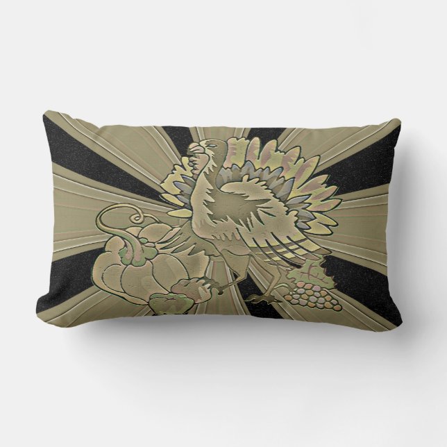 Coussin Rectangle Thanksgiving Turquie sculpté - (Recto)