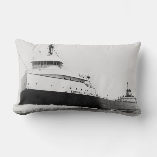 Coussin Rectangle The Legendary S.S. Edmund Fitzgerald (Recto)